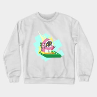 digimon team love version 5 ex tyrannomon Crewneck Sweatshirt